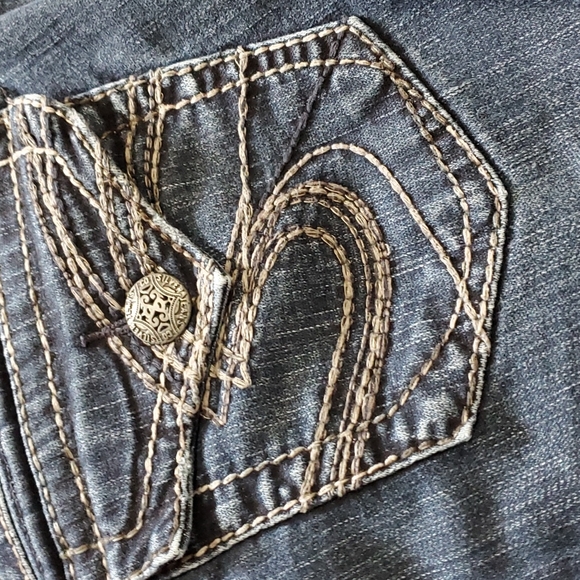 Silver Boot Cut Jeans - Picture 6 of 9